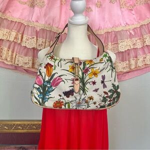 Floral Gucci Jackie 1961 purse